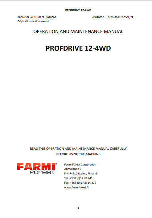 HK4067 Manual and Spare Parts (copy)