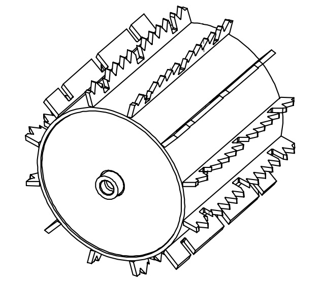FEED ROLLER, D446MM, UPPER